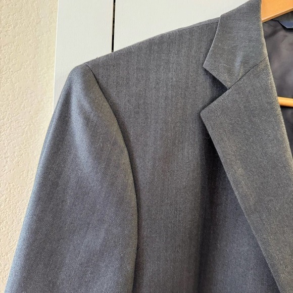 BROOKS BROTHERS SaxXon Sport Blazer Mens 43R Gray 100% Wool 1818 Madison - Picture 3 of 11